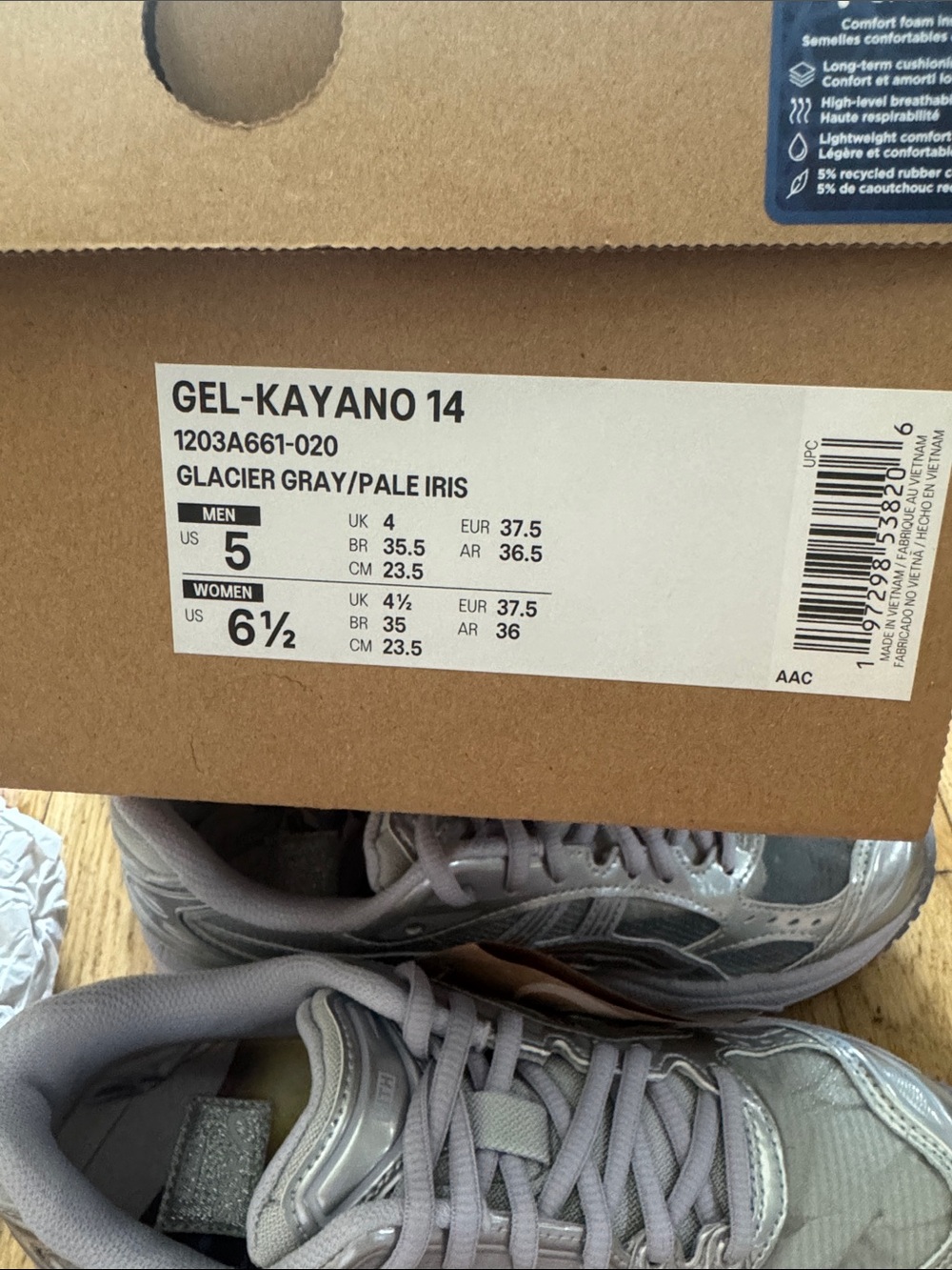 KITH x MARVEL women’s 6.5 men’s 5 asics gel KAYANO - Picture 3 of 8